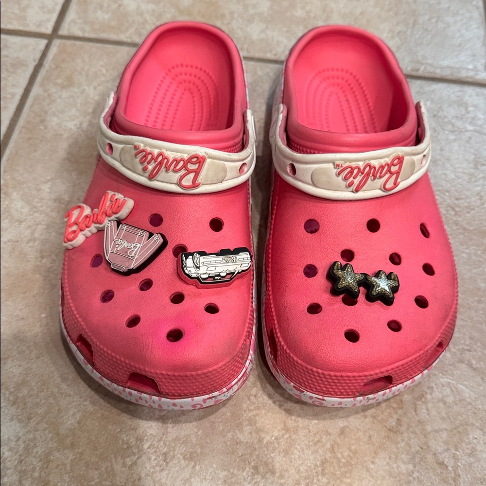 Barbie Pink Clogs with Charms